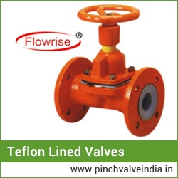 Teflon Lined Pinch Valves supplier in Gujarat